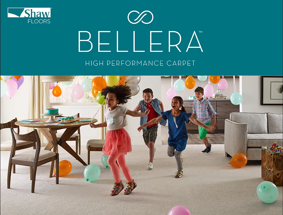 Bellera Carpet promo image of kids birthday party from Brennan's Carpet in Hailey, ID